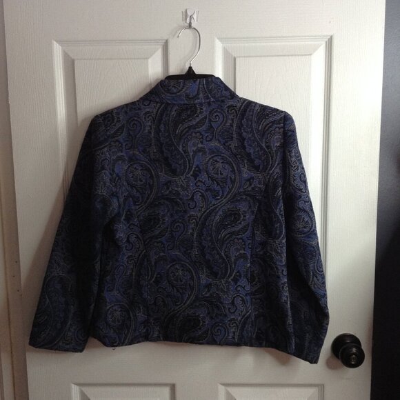 First Option 6P, Blazer, Textured, Paisley, full zipper, Eclectic Style, Autumn - Picture 2 of 4
